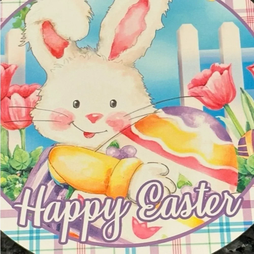 Easter Bunny Hanging Decoration or Wreath Attachment - Multicolor